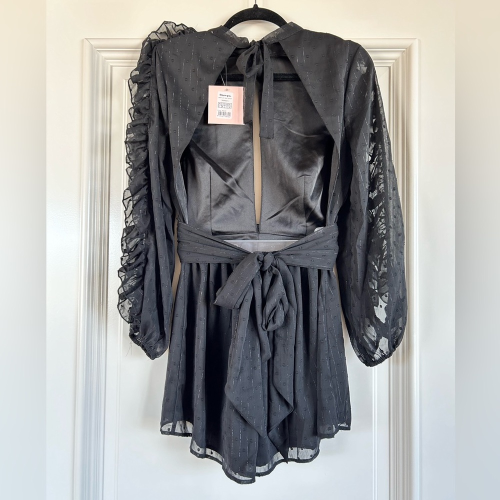 Showpo Open Back Ruffle Romper - Picture 2 of 4